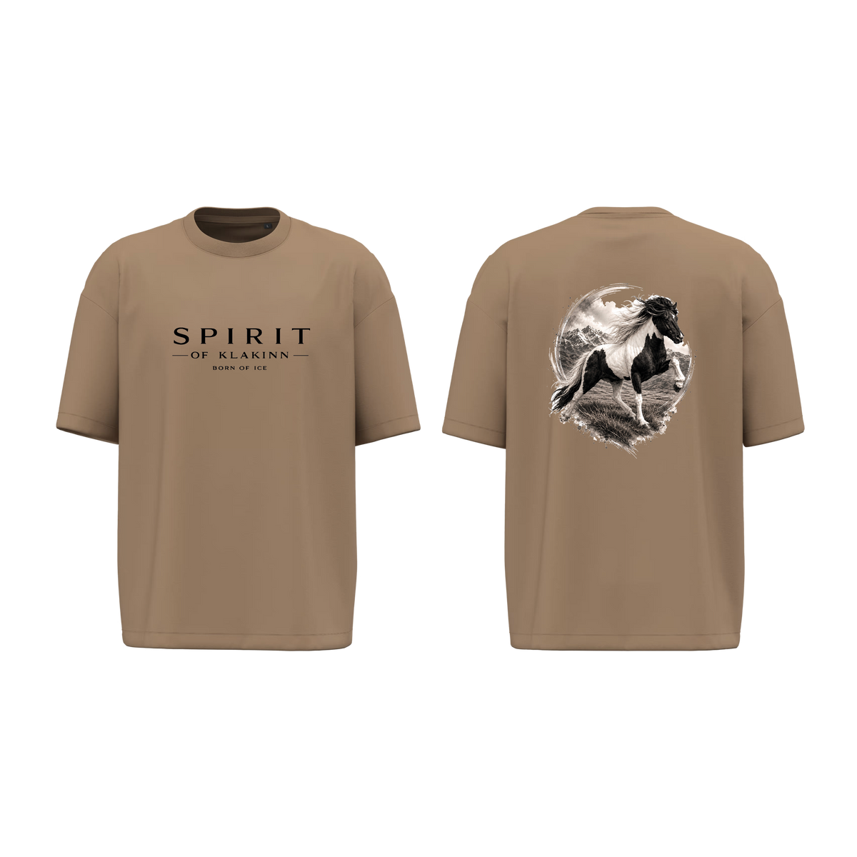 HGG T-Shirt Unisex Oversized Long 220g BORN OF ICE