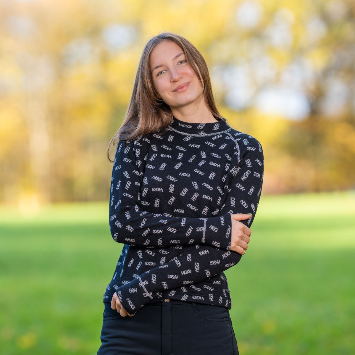 Functional underwear women's top made of merino wool