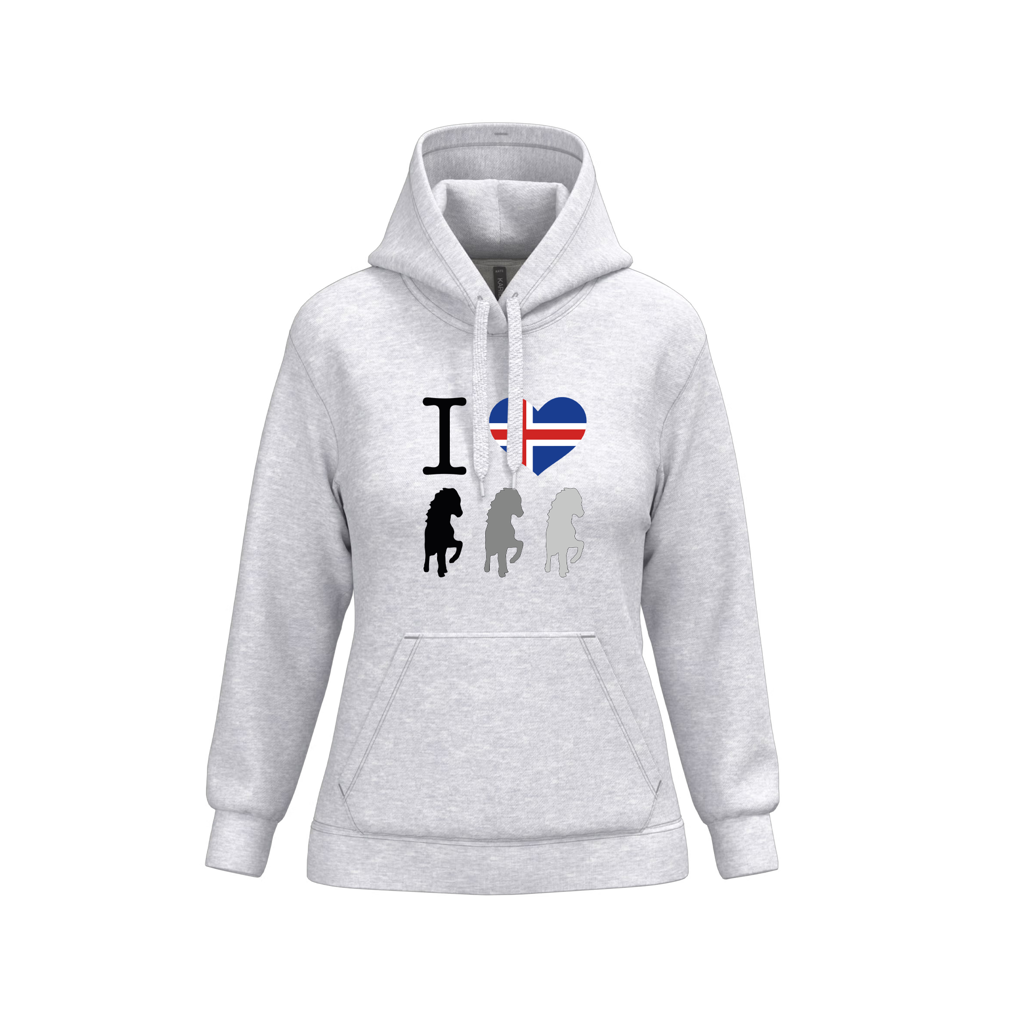 HGG Hoodie Damen "I Love Iceland" | Team