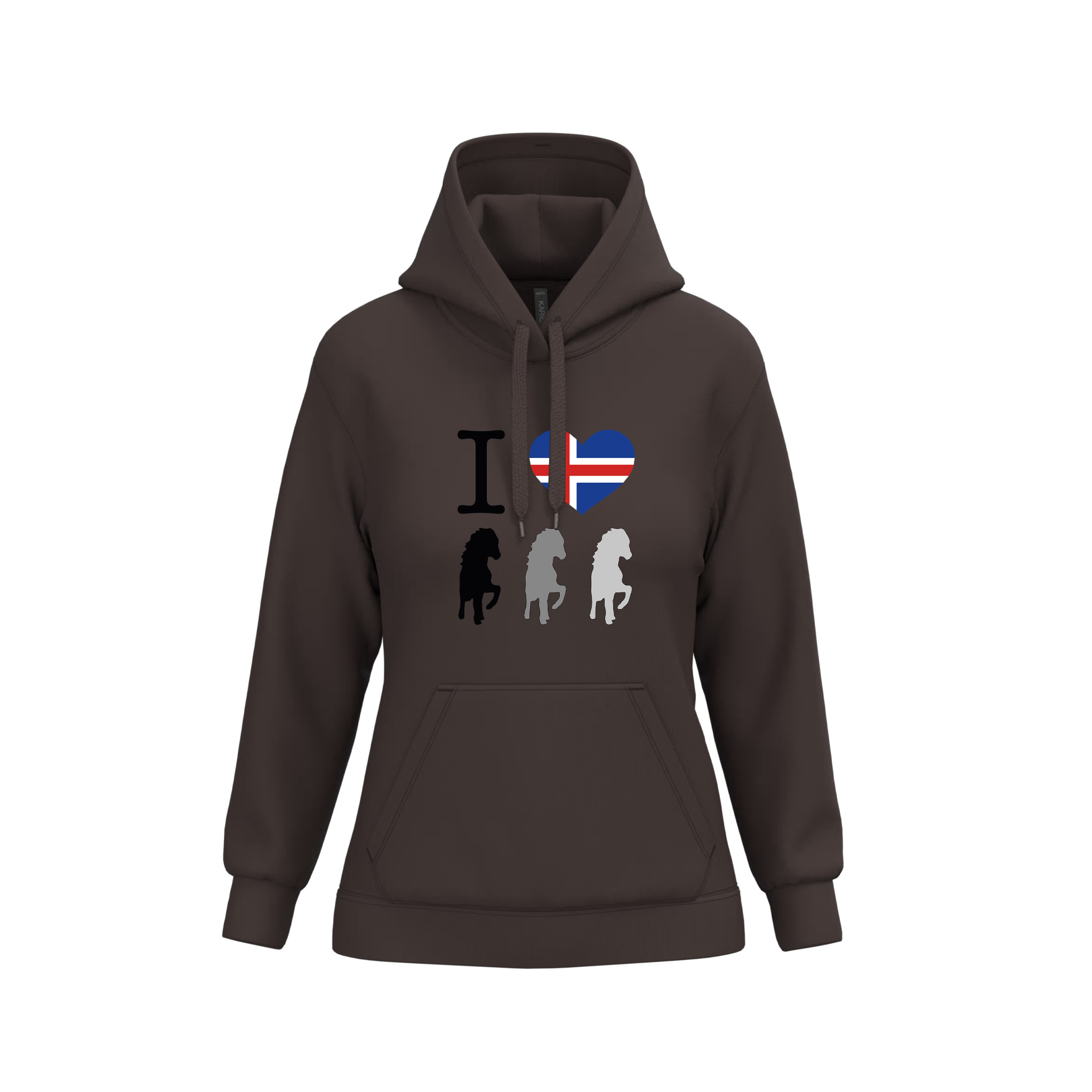 HGG Hoodie Damen "I Love Iceland" | Team