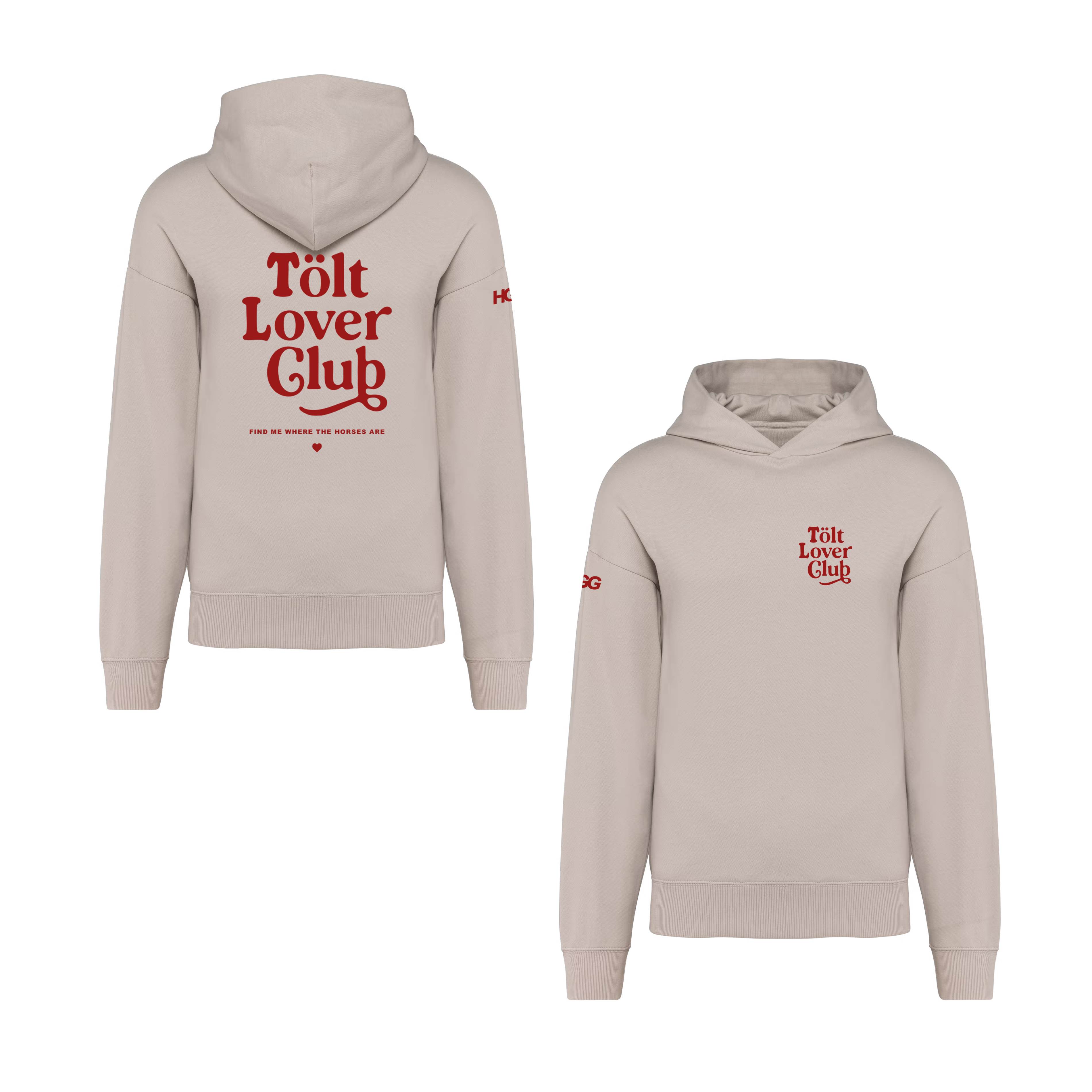 HGG Premium Hoodie Unisex Oversize "Tölt Lover Club"