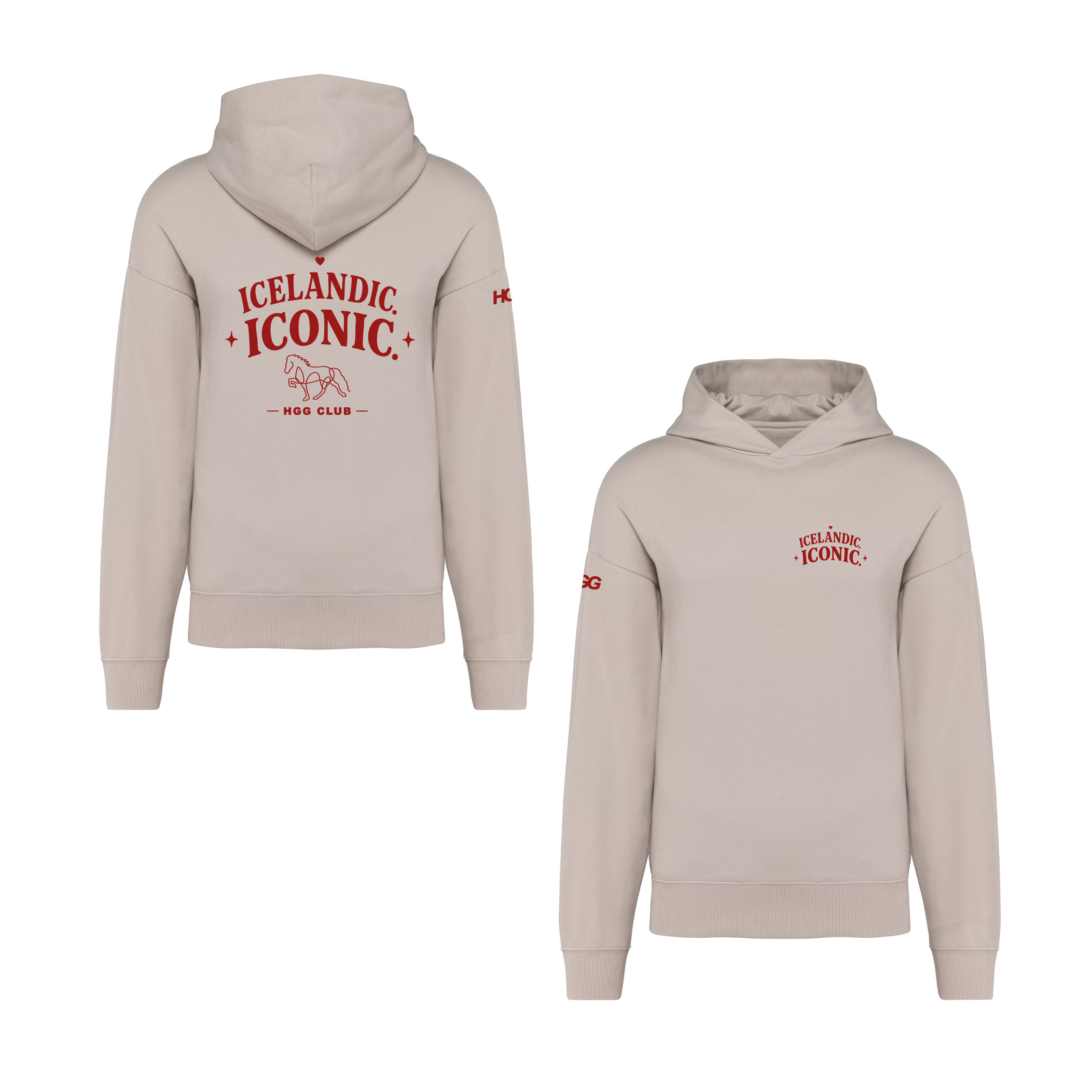 HGG Premium Hoodie Unisex Oversize "Islandic Iconic"