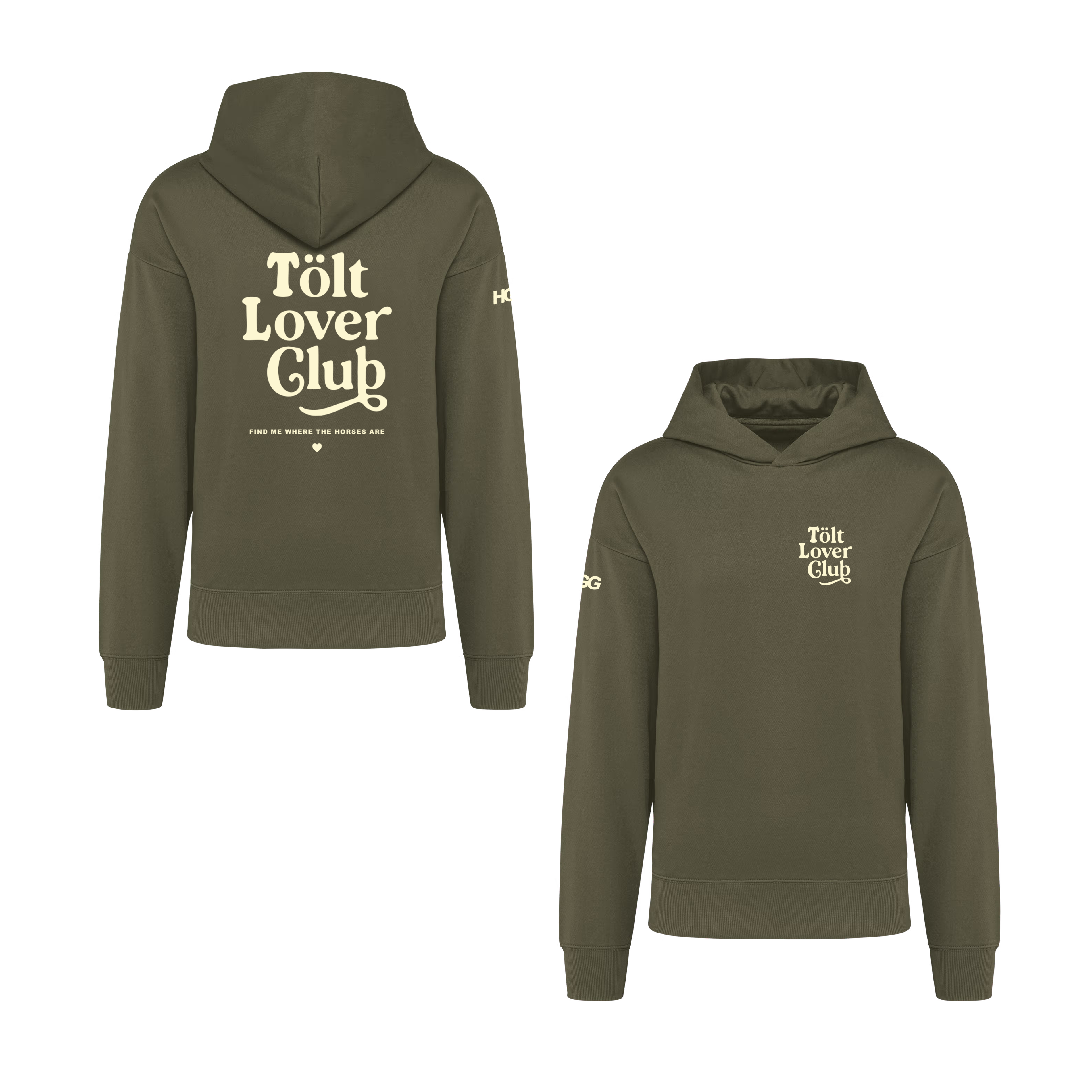 HGG Premium Hoodie Unisex Oversize "Tölt Lover Club"