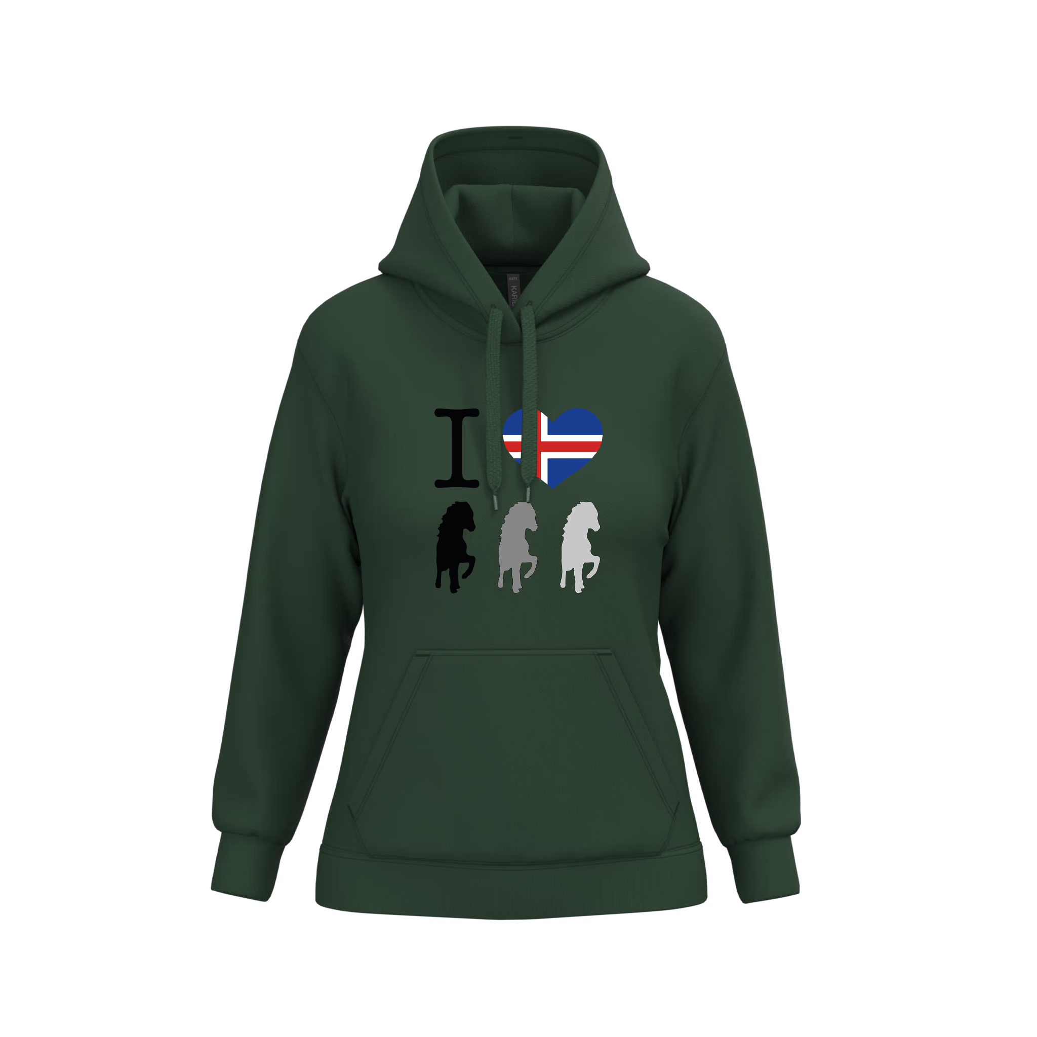 HGG Hoodie Damen "I Love Iceland" | Team