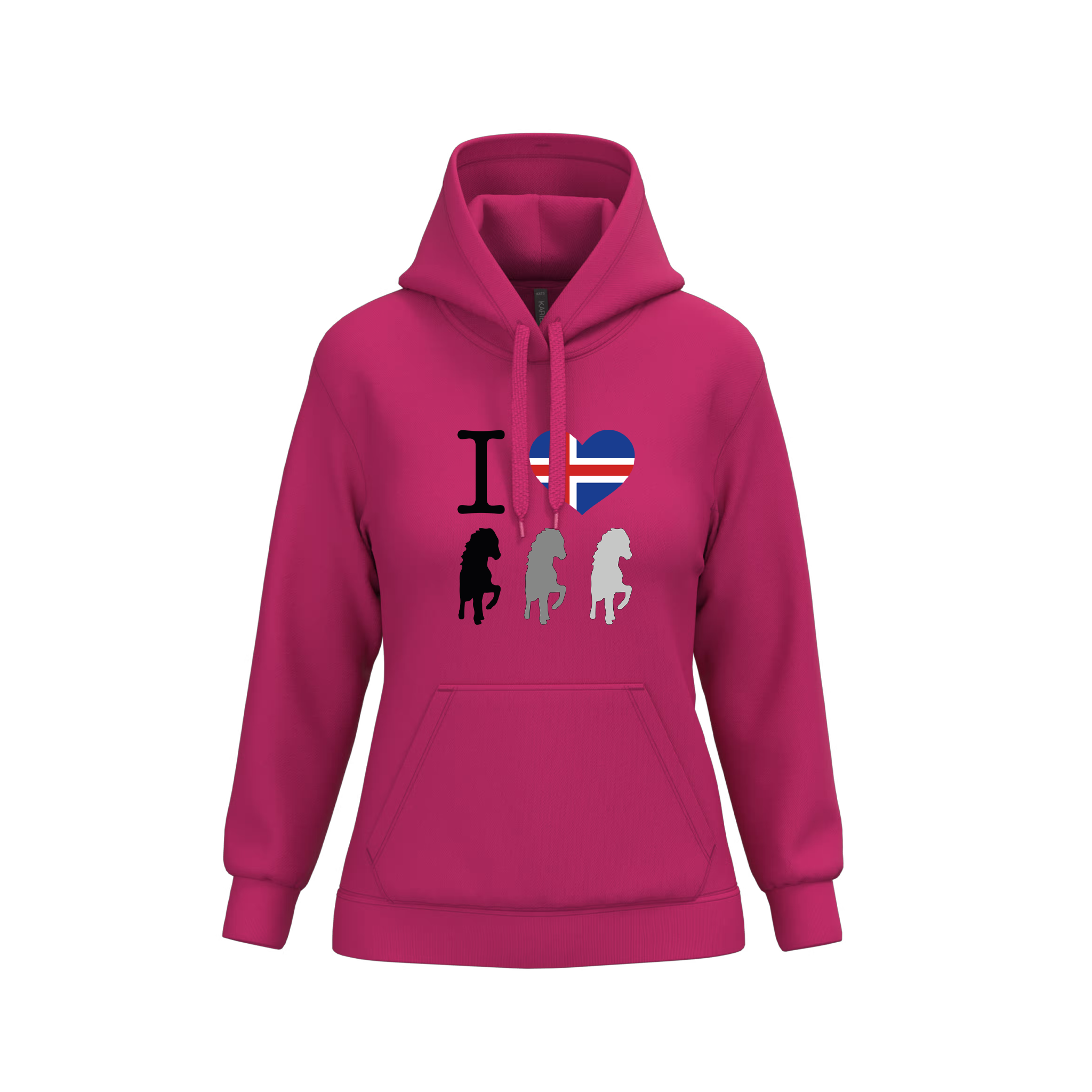 HGG Hoodie Damen "I Love Iceland" | Team