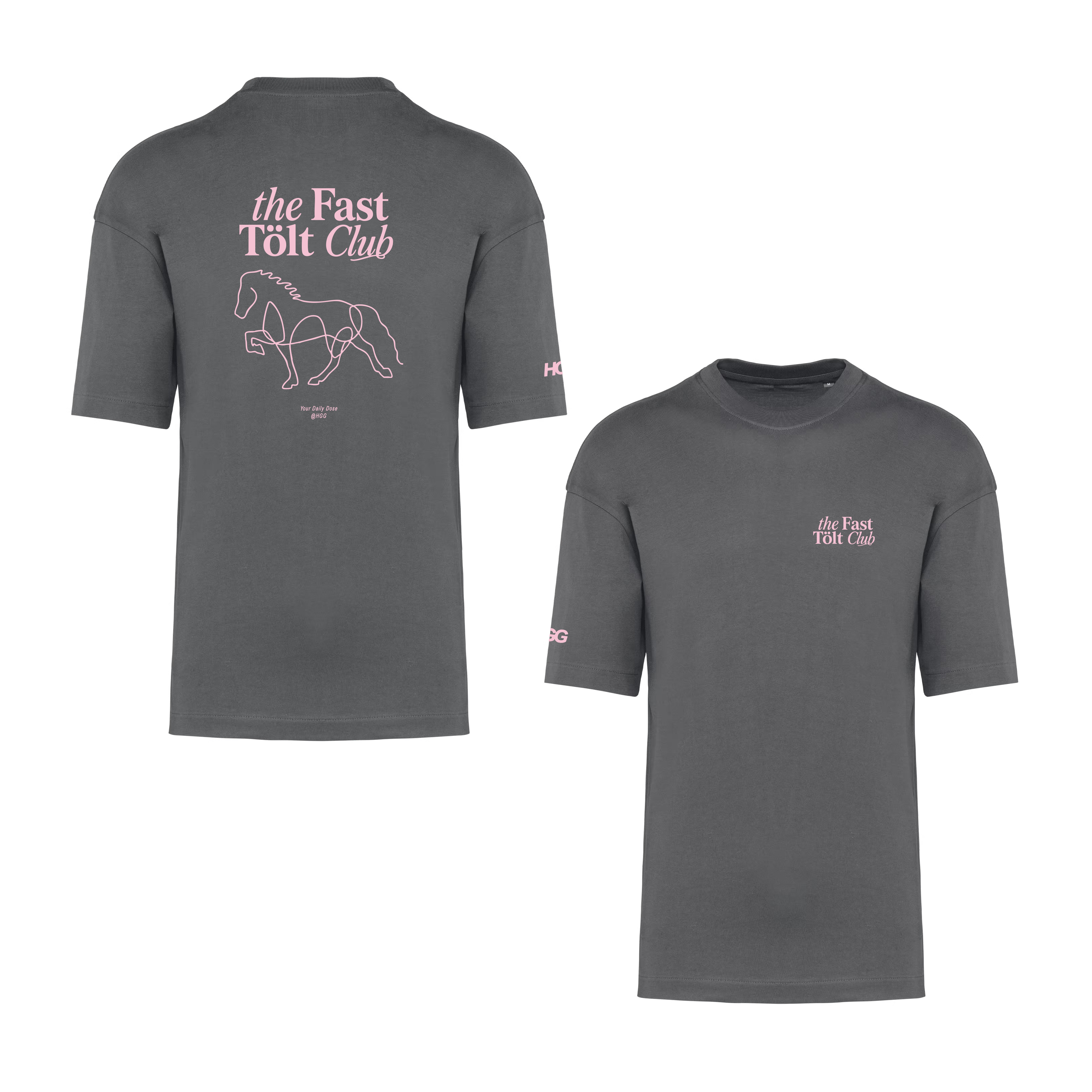 Oversize long T-Shirt, Unisex  220 g/m² "the Fast Tölt Club"