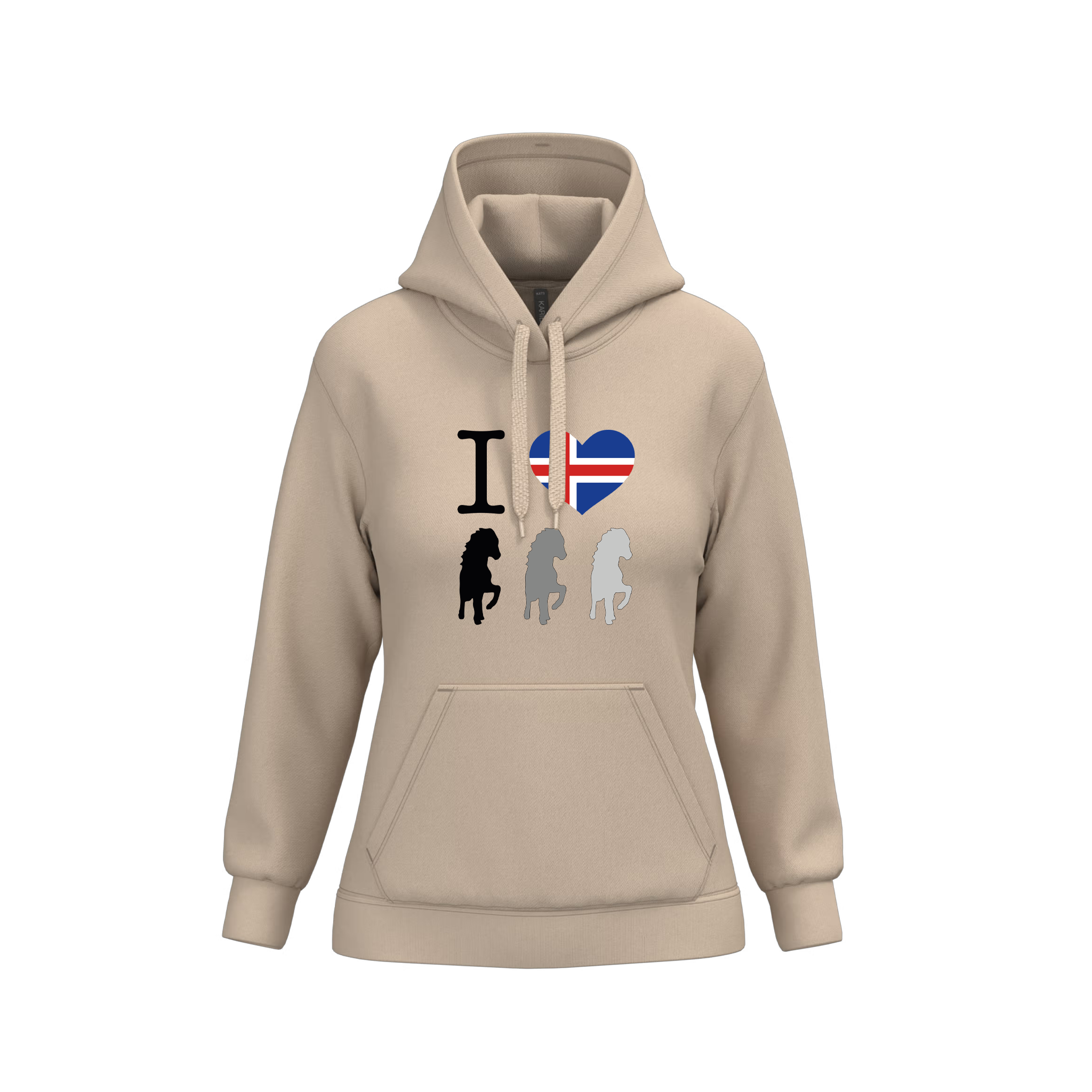 HGG Hoodie Damen "I Love Iceland" | Team