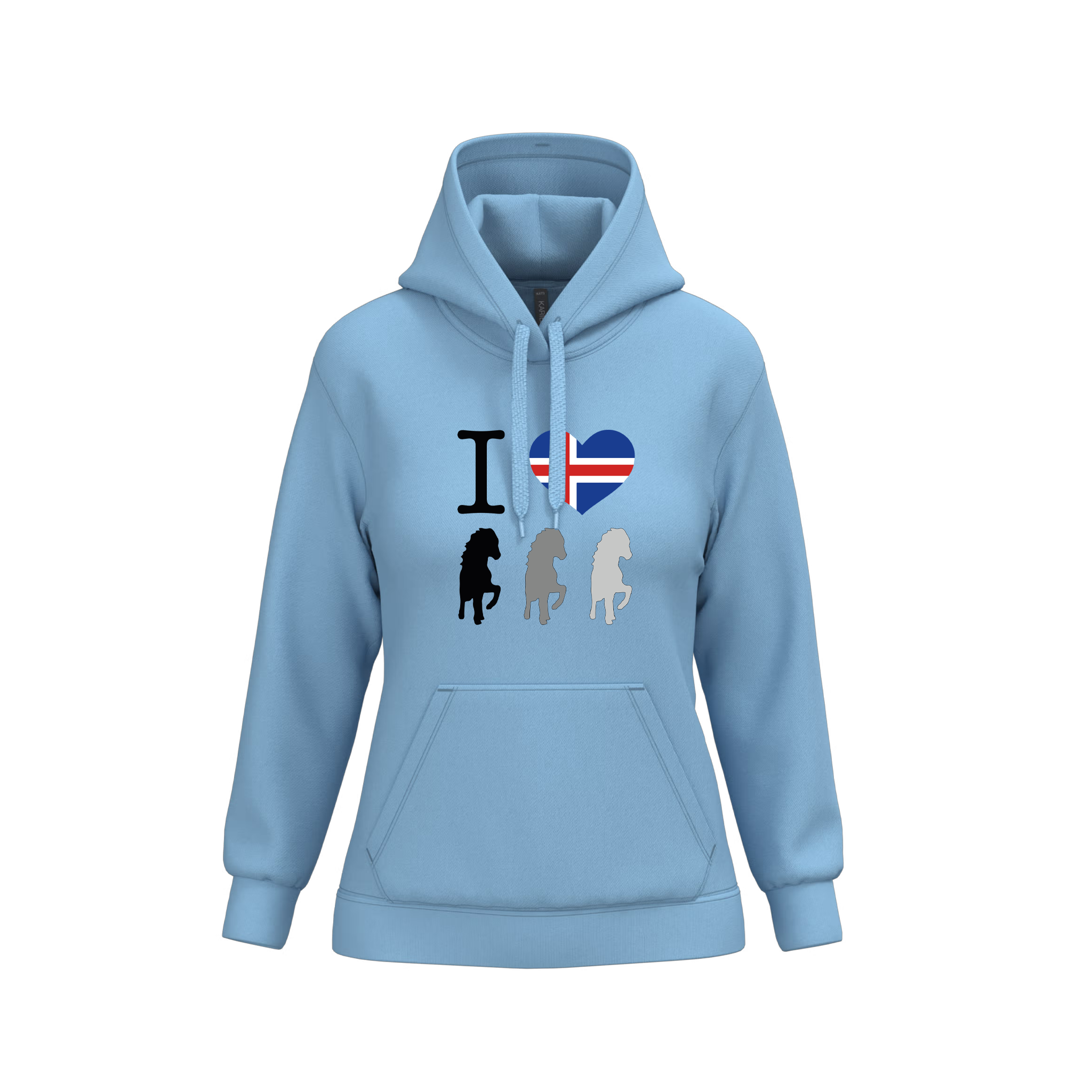 HGG Hoodie Damen "I Love Iceland" | Team