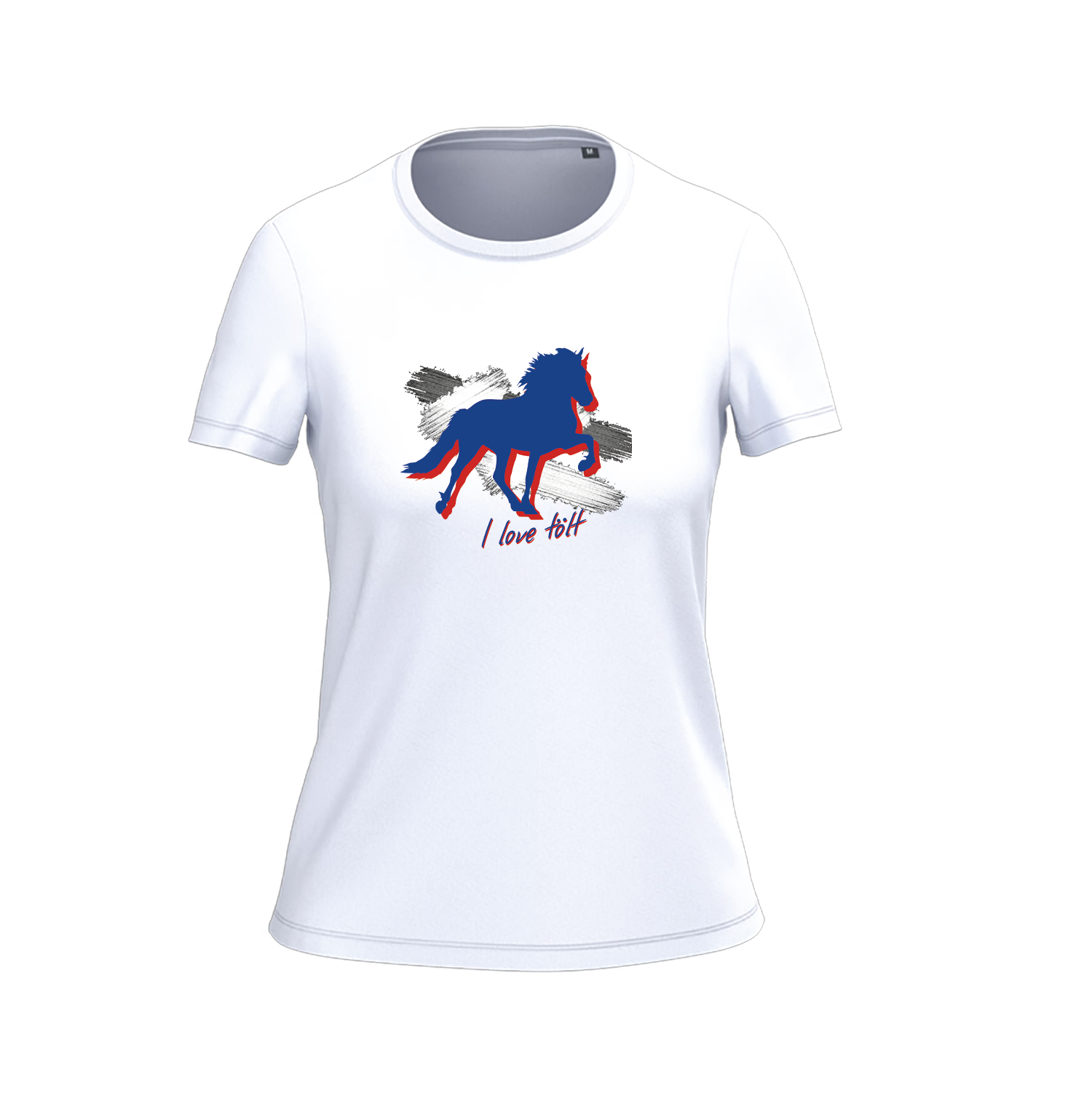 Damen T-Shirt BIO-BW "I love Tölt"