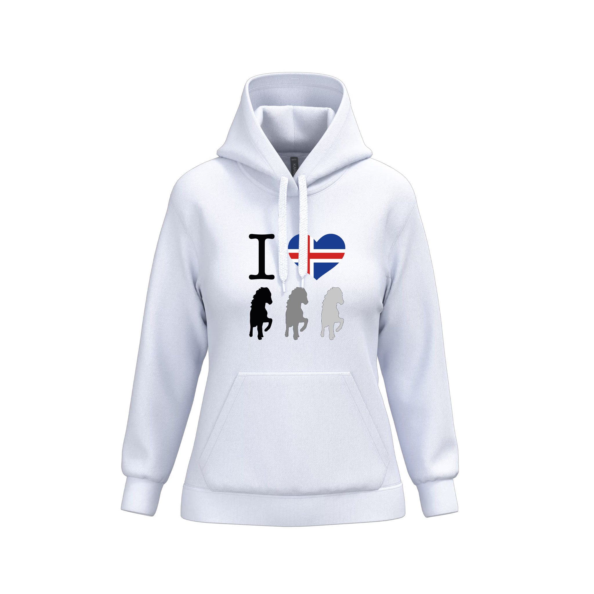 HGG Hoodie Damen "I Love Iceland" | Team