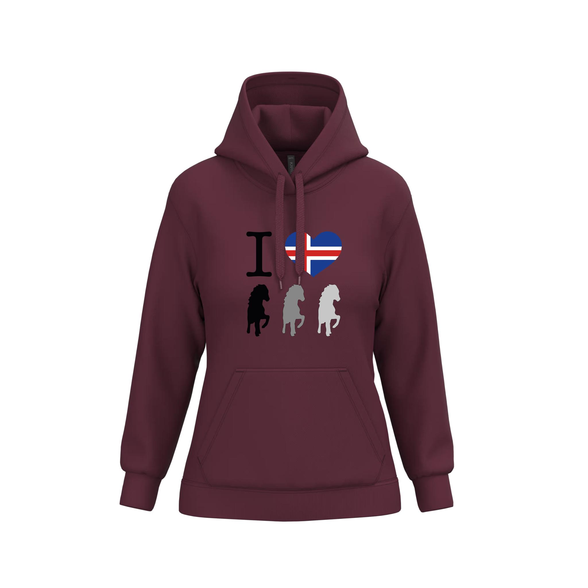 HGG Hoodie Damen "I Love Iceland" | Team