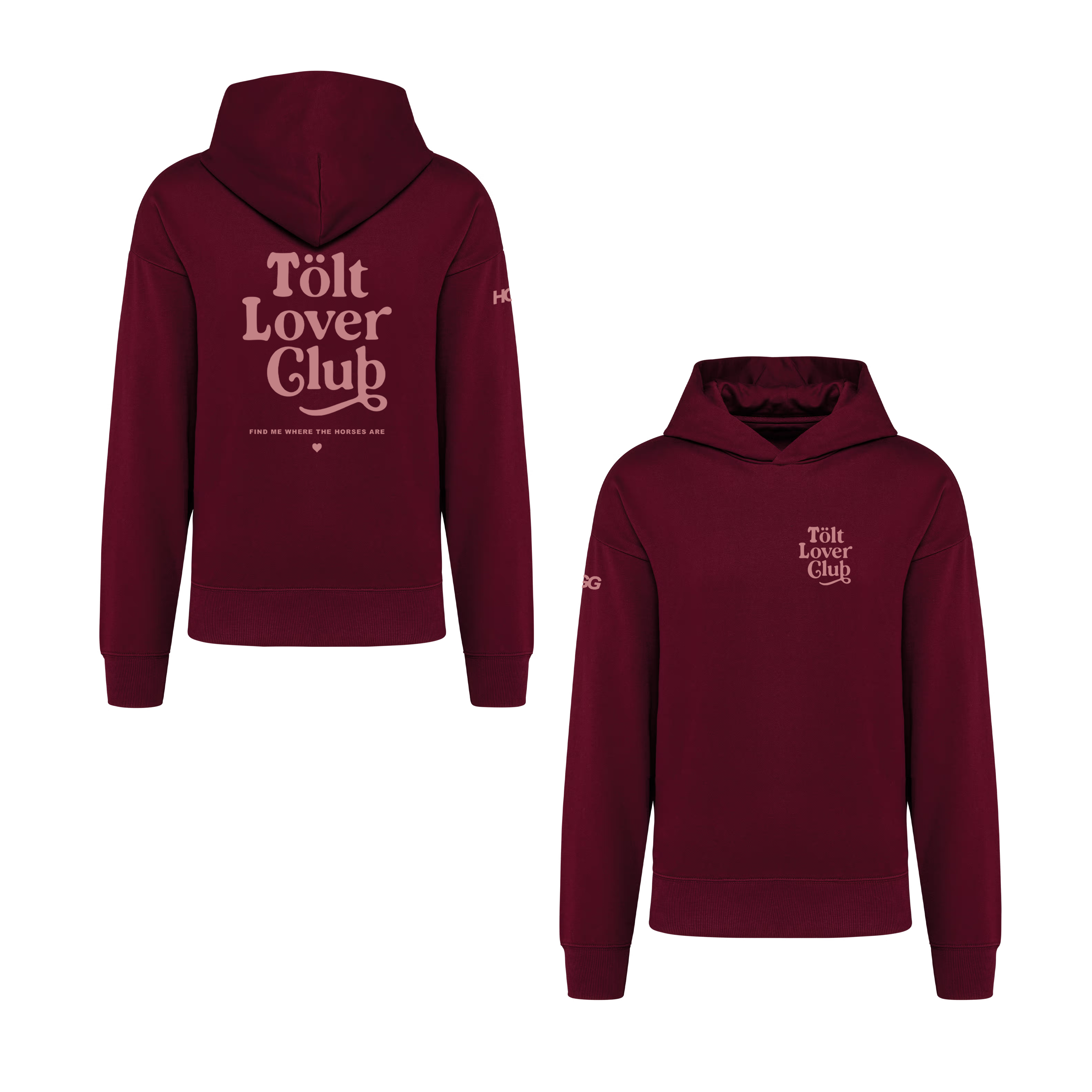 HGG Premium Hoodie Unisex Oversize "Tölt Lover Club"