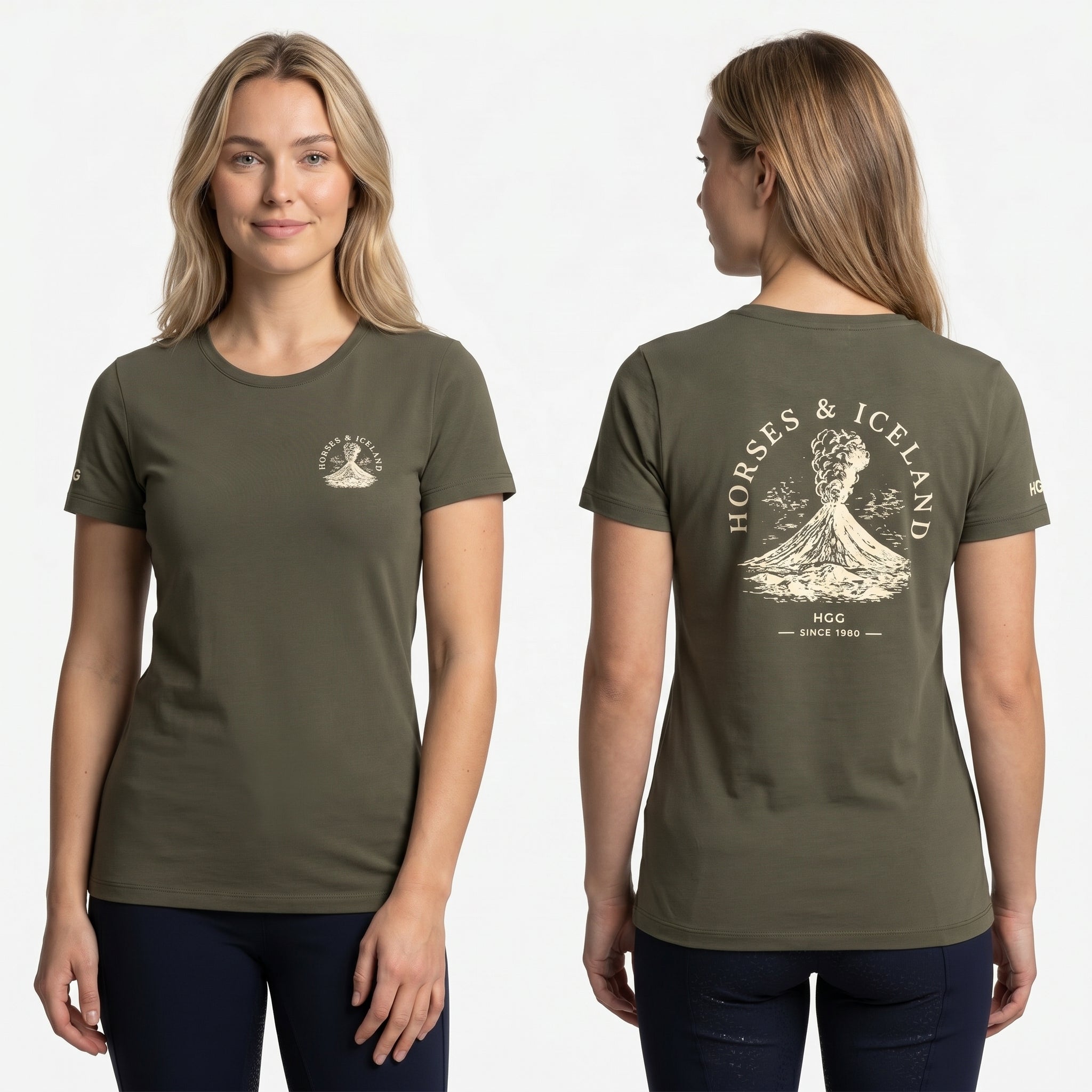 Damen T-Shirt BIO-BW "Horses & Iceland"