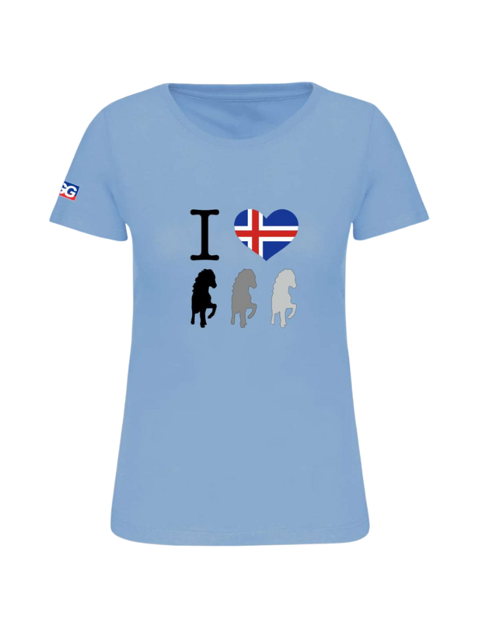 Damen T-Shirt BIO-BW "I love Island"