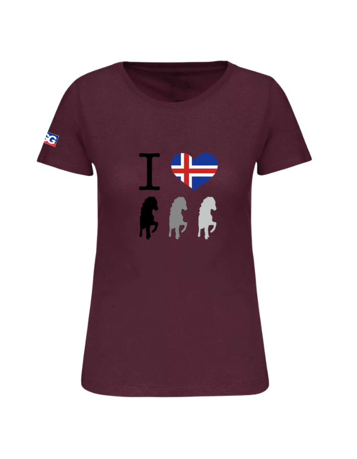 Damen T-Shirt BIO-BW "I love Island"