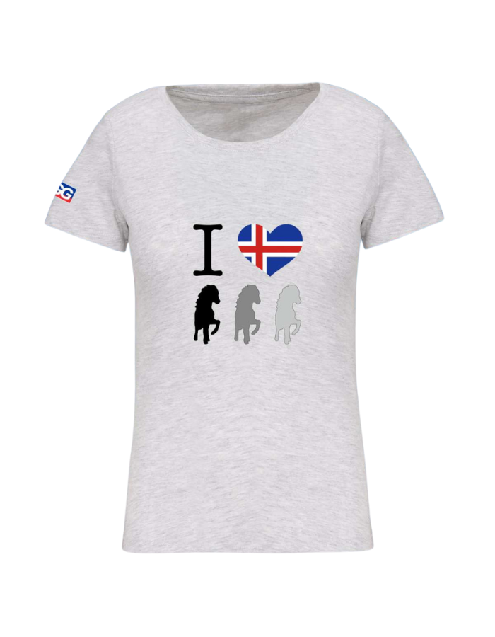 Damen T-Shirt BIO-BW "I love Island"