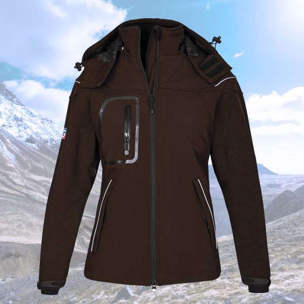 Snjór Softshell Jacke Herren BRAUN